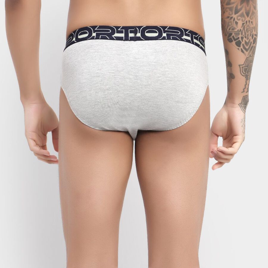 Men's Brief, Melange Mid Grey, large image number null